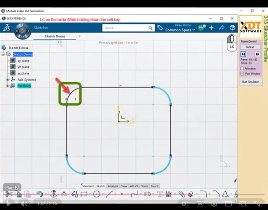 Preview of 3DXTrain CATIA 3DExperience (3DX) simulation video